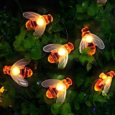 Honey Bee Solar Fairy Lights