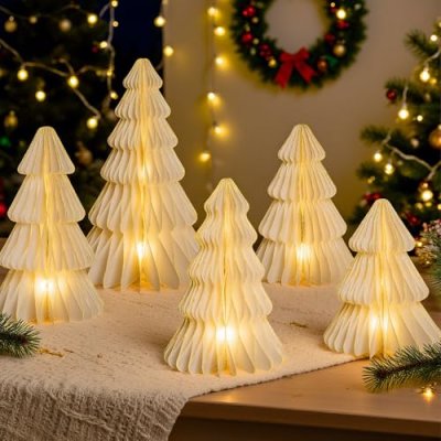 Honeycomb Christmas Trees