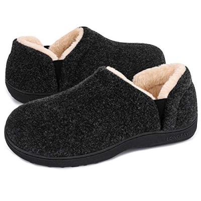 LongBay Men's Memory Foam Slippers