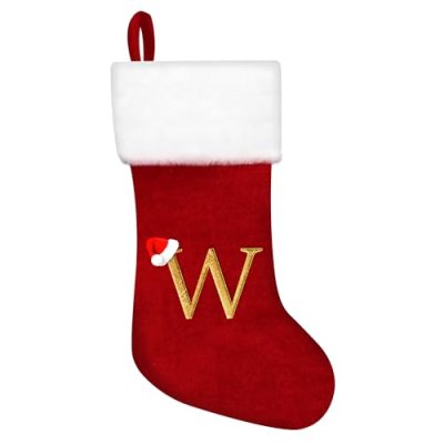 RFAQK Monogram Christmas Stocking