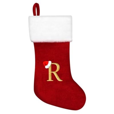 RFAQK Monogram Christmas Stockings with Letter R,…