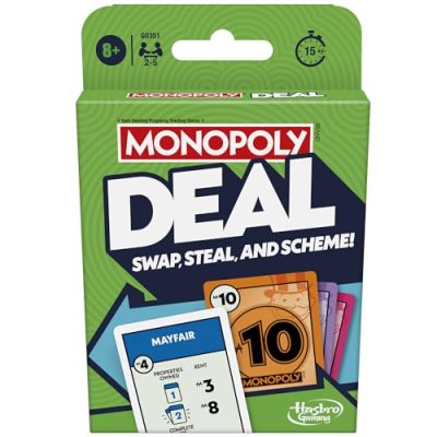 Monopoly Hasbro Gaming Deal Strategy Card Game…