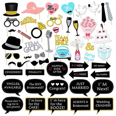 Konsait Wedding Photobooth Props Kit, Engagement…