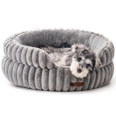 MEWOOFUN Donut Dog Bed