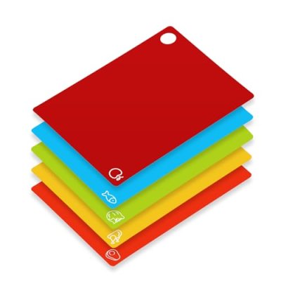 GoodLuck Plastic Chopping Boards,5 Pcs Flexible…
