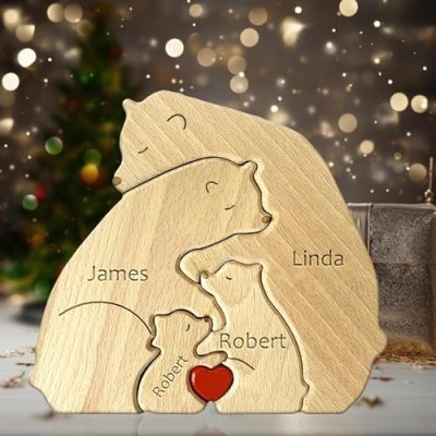 Wooden Family Name Puzzle