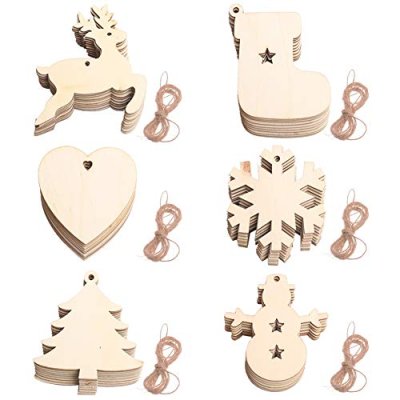 Wooden Christmas Baubles