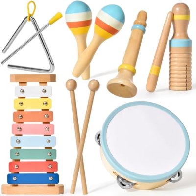 Wooden Kids Musical Instruments Set