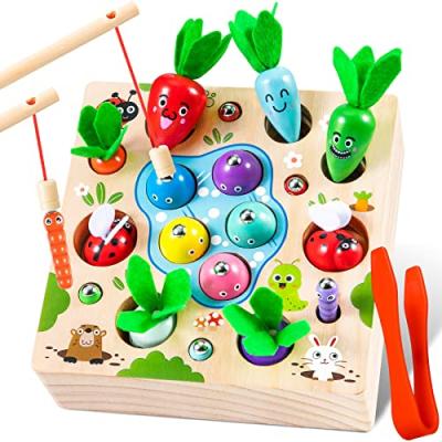 COOLJOY Wooden Fishing Game Toy