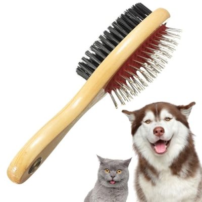 Wooden Dog Brush