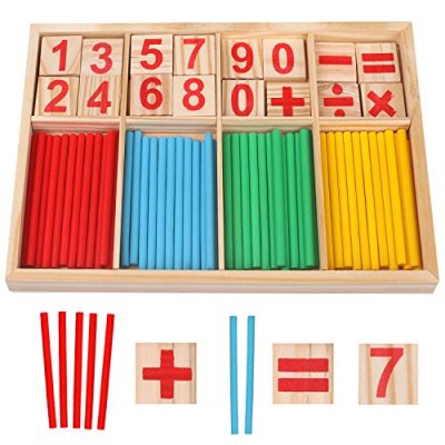 Wooden Counting Rods for Kids