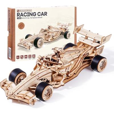ROBOTIME Wooden Puzzle Racing Car Kit
