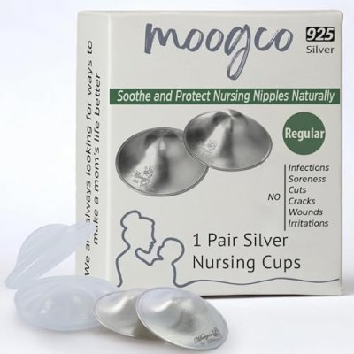 Moogco The Original Silver Nursing Cups 925k -…