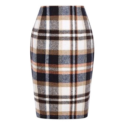 IDEALSANXUN Wool Pencil Skirt