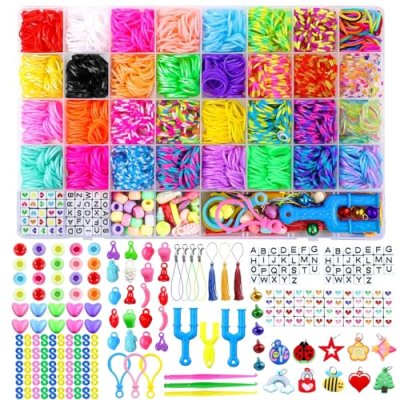 PXDUCN Loom Band Kit, Loom Bands, 2800+ Loom Band…