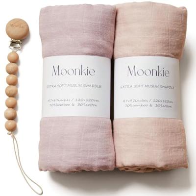 Moonkie Muslin Swaddle Blanket Set