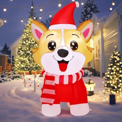 Goosh Christmas Inflatable Dog