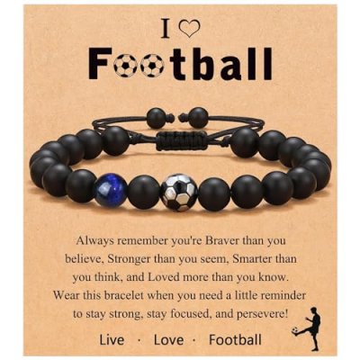 LINXINS Football Bracelets for Boys