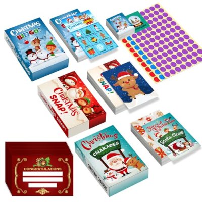 PopManko Christmas Bingo Game, Christmas Snap…