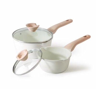 Kordisen Sauce Pan Set with Lid, 1.5Qt & 2.5 Qt…