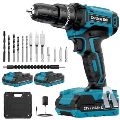 MHPRO Cordless Hammer Drill Set 21V
