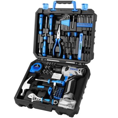 DEKO Cordless Drill Set with Tool Kit Box