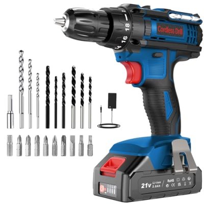 DYJPOW Cordless Drill Driver 21V