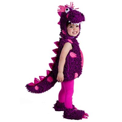 Forever Young Girls Purple Dinosaur Costume Kids…