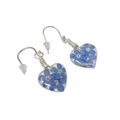 Forget Me Not Silver Earrings