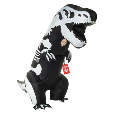 Morph Skeleton Inflatable Dinosaur Costume Kids,…