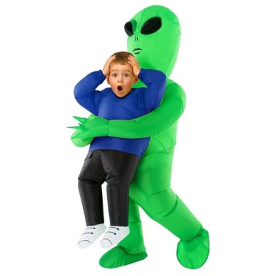 Morph Alien Costume Kids (4-6yrs), Inflatable…