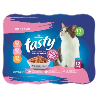 Morrisons Cat Food Fish & Meat Chunks In Jelly 12…