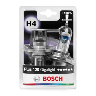 Bosch Halogen Headlight Bulb - Pack of 2
