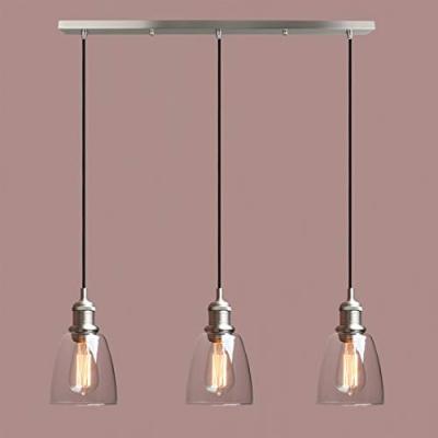 Yosoan Pendant Light Bell Glass Chandelier