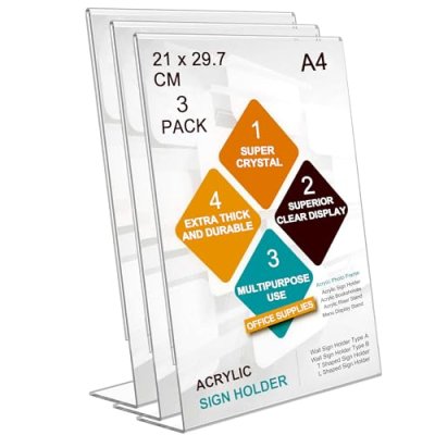 RossHine A4 Menu Holders