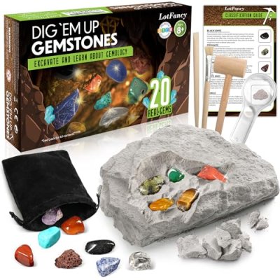 LotFancy Gem Dig Kit for Kids