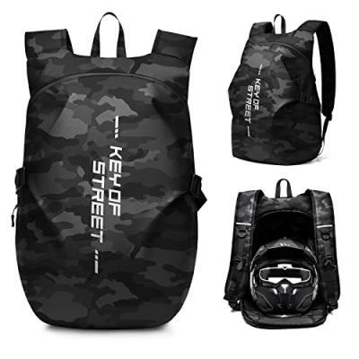 Motorcycle Backpack with Helmet Compartment