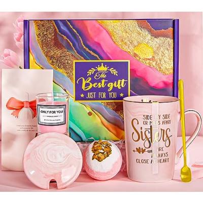 Doublewhale Sister Birthday Coffee Mug Set