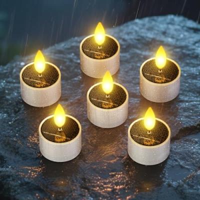SoulBay Solar Tea Lights Waterproof LED Candles