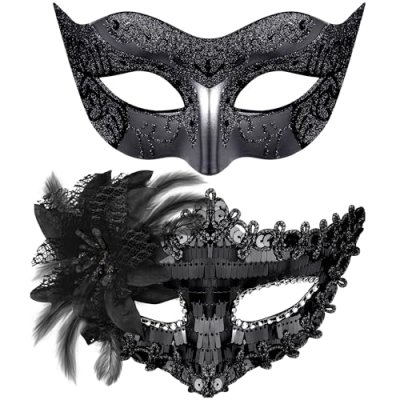 SIQUK Couples Masquerade Masks