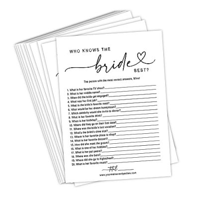 Your Main Event Prints Bridal Game