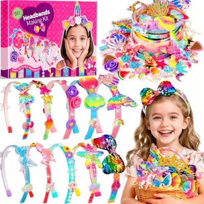 Pourbibi Girls' DIY Headband Kit