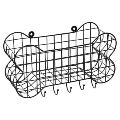 House of Paws Dog Bone Wire Storage Wall Shelf -…