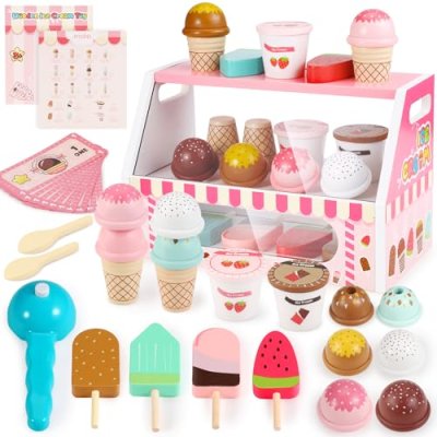 Lovchil Wooden Ice Cream Set