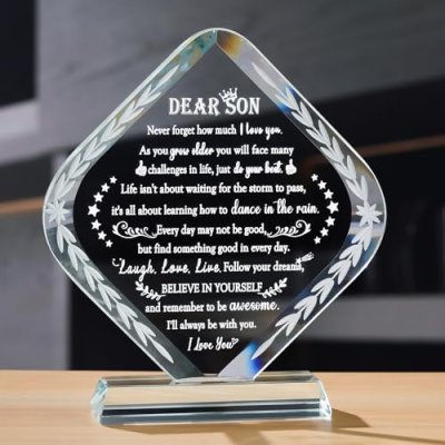 Movdyka Crystal Gift for Son