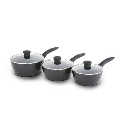 Tower Diamo 3 Piece Cookware Set, 18cm/20cm/22cm…