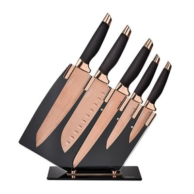 Tower Kitchen Knife Set with Acrylic Knife Block,…