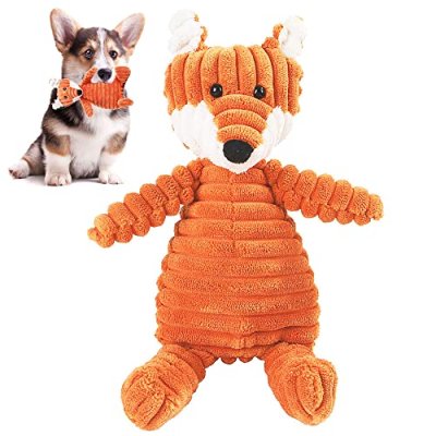 Fox Plush Dog Toy