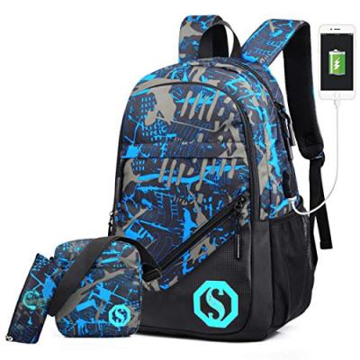 Boy School Backpack Set with Daypack
