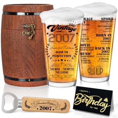 Joybble 18th Beer Glass Set
